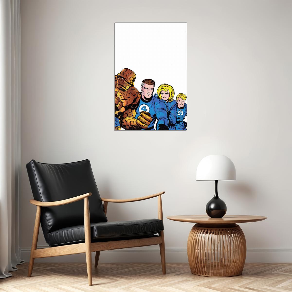 Fantastic Four Jack Kirby Comic Book Poster Wall Art Print Home Wall Decor - xonomax