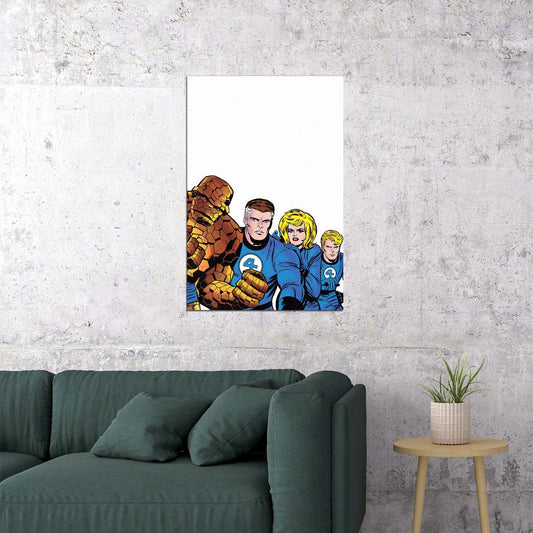 Fantastic Four Jack Kirby Comic Book Poster Wall Art Print Home Wall Decor - xonomax