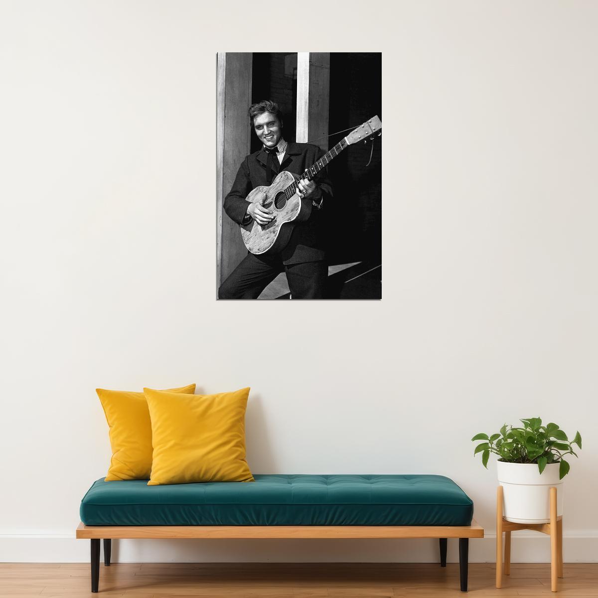 Elvis Presley Rock And Roll King Poster Wall Art Print Home Wall Decor - xonomax