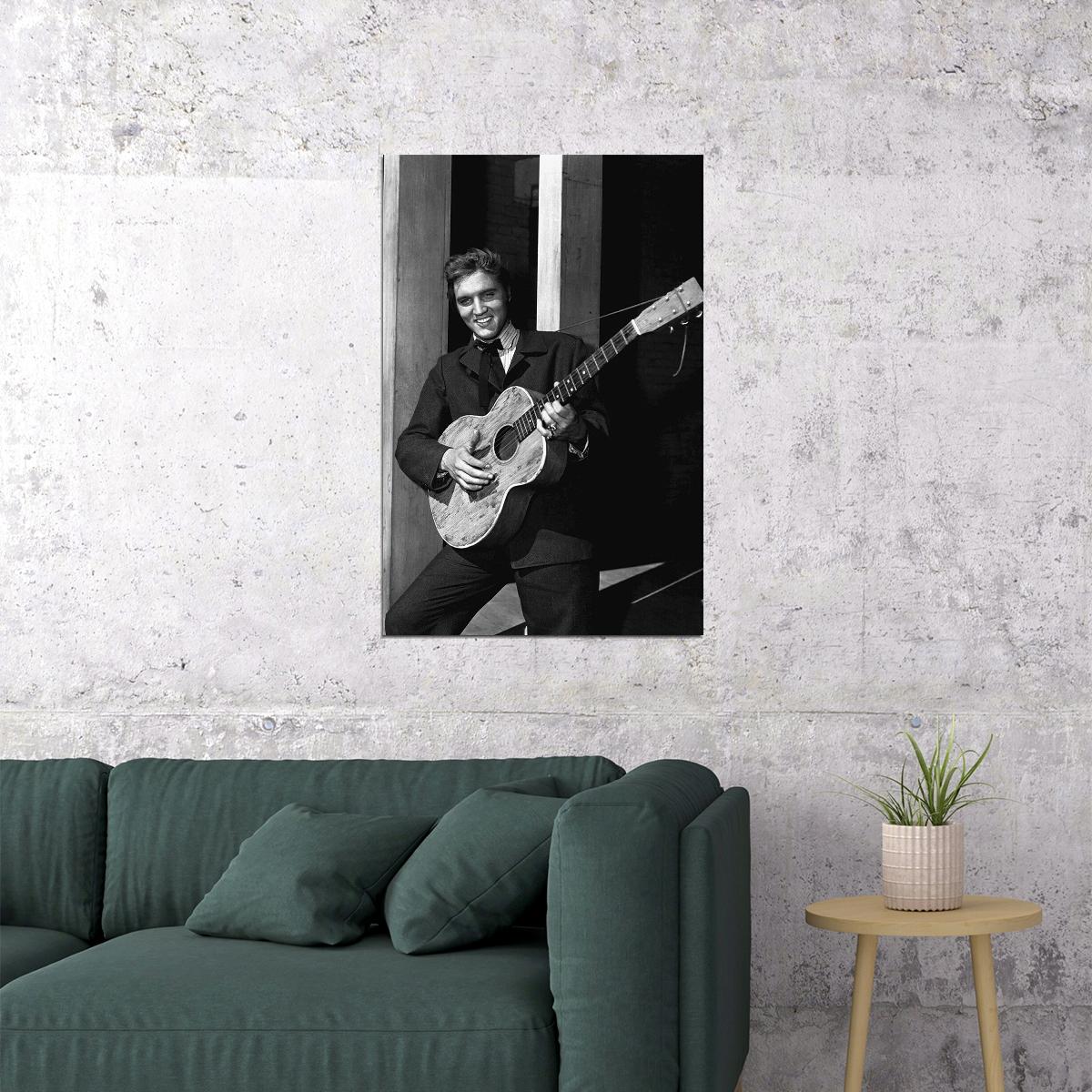 Elvis Presley Rock And Roll King Poster Wall Art Print Home Wall Decor - xonomax