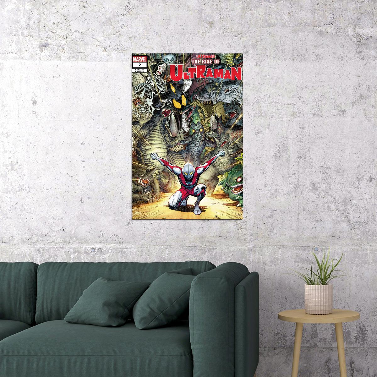 Rise Of Ultraman Vs Monster Villans Poster Wall Art Print Home Wall Decor