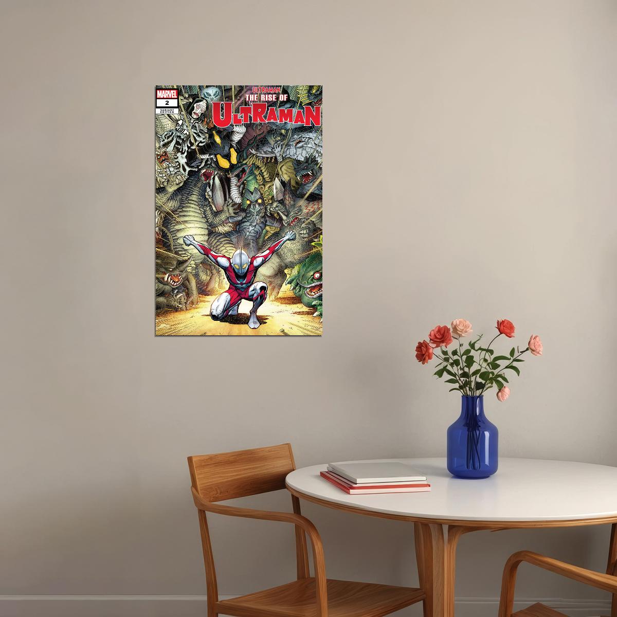 Rise Of Ultraman Vs Monster Villans Poster Wall Art Print Home Wall Decor