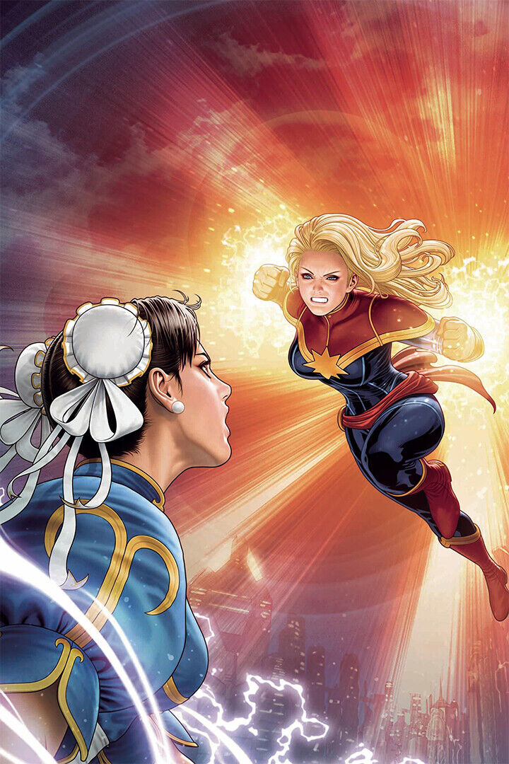 Captain And Chun Li Street Fighter Poster Wall Art Print Home Wall Decor - xonomax