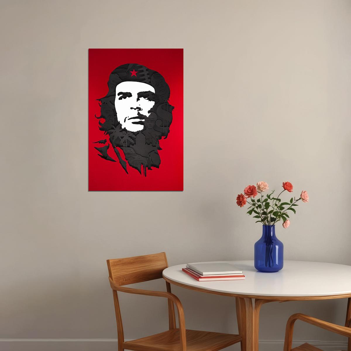 Che Guevara Argentine Revolutionary Poster Wall Art Print Home Wall Decor - xonomax