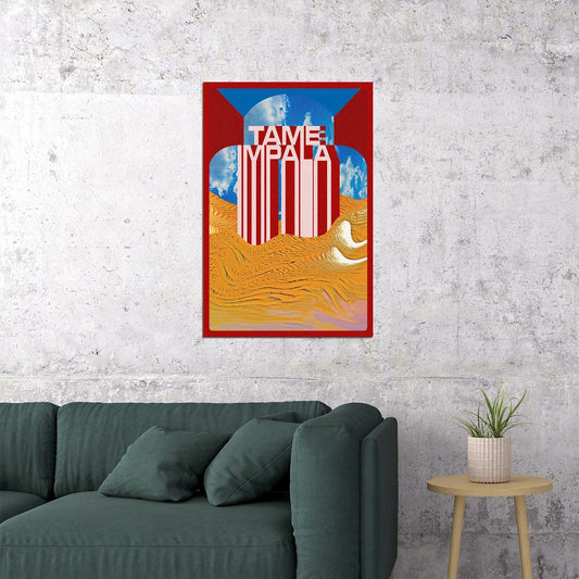 Tame Impala Kevin Parker Pink Background Poster Wall Art Print Home Wall Decor - xonomax