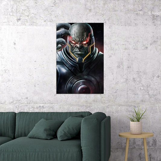 Darkseid Glowing Red Eyes Dc Poster Wall Art Print Home Wall Decor - xonomax