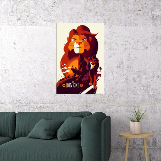 The Lion King Movie Classic 1994 Poster Wall Art Print Home Wall Decor - xonomax