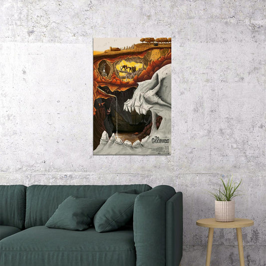 The Goonies Movie Steven Spielberg Classic 1985 Poster Wall Art Print Home Wall Decor - xonomax