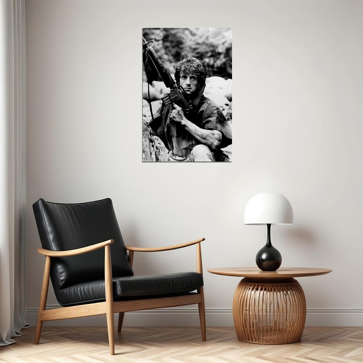 Rambo Soldier Action Movie Poster Wall Art Print Home Wall Decor - xonomax