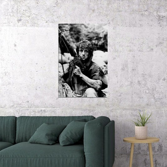 Rambo Soldier Action Movie Poster Wall Art Print Home Wall Decor - xonomax