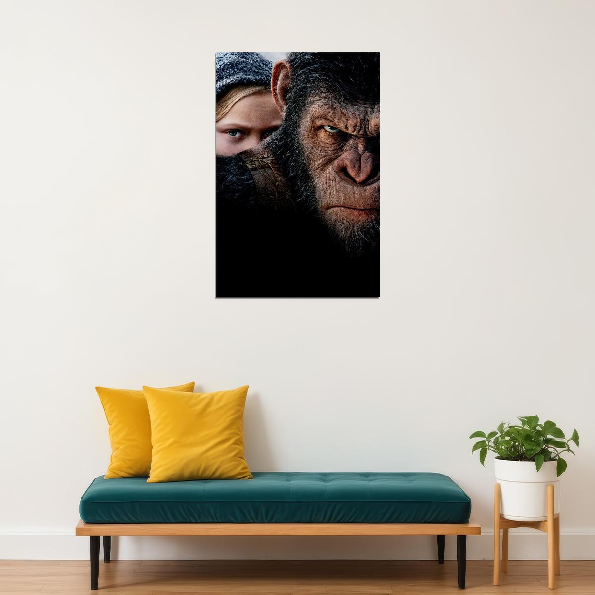 War For The Planet Of Apes Movie Poster Wall Art Print Home Wall Decor