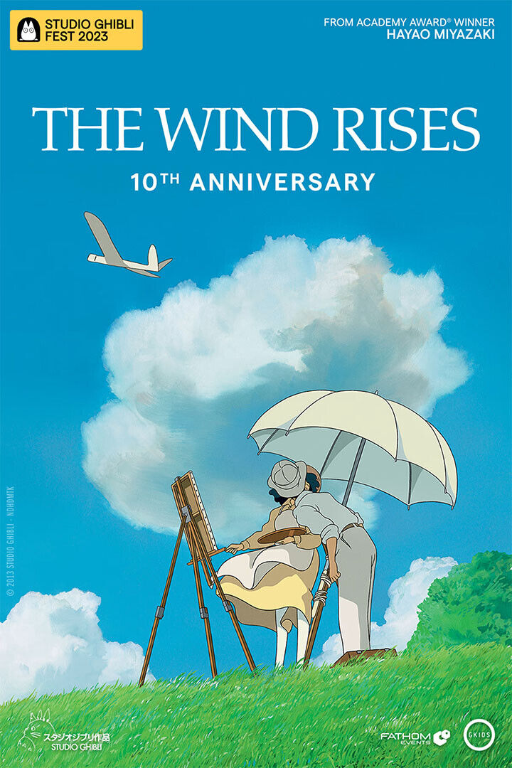 The Wind Rises Biography Drama Anime Film Movie Poster Wall Art Print Home Wall Decor - xonomax