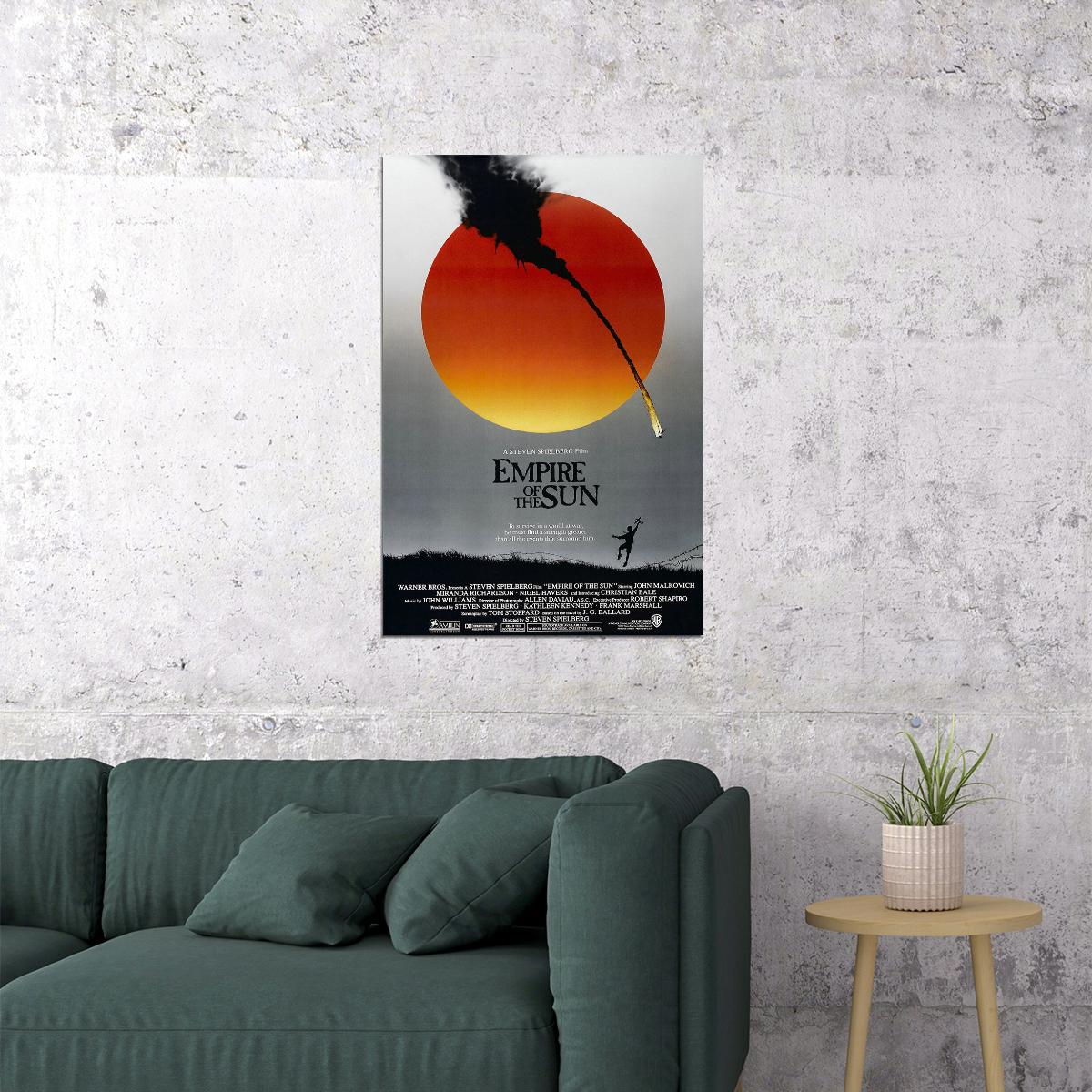 Empire Of The Sun Drama War Cinema Film Movie Poster Wall Art Print Home Wall Decor - xonomax