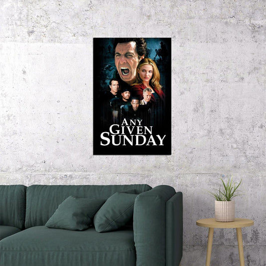 Any Given Sunday Drama Sports Cinema Film Movie Poster Wall Art Print Home Wall Decor - xonomax