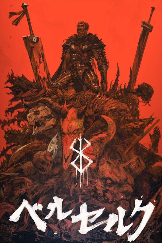 Berserk Adventure Action Anime Cartoon Tv Series Poster Wall Art Print Home Wall Decor - xonomax