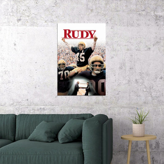 Rudy Biography Sports Drama Cinema Film Movie Poster Wall Art Print Home Wall Decor - xonomax