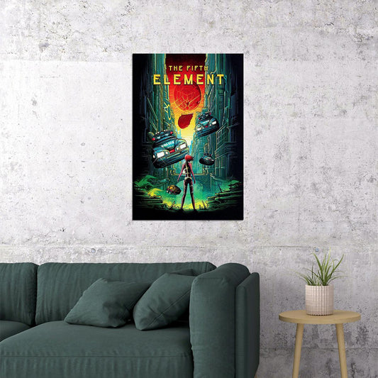 The Fifth Element Movie Adventure Science Fiction Action Poster Wall Art Print Home Wall Decor - xonomax