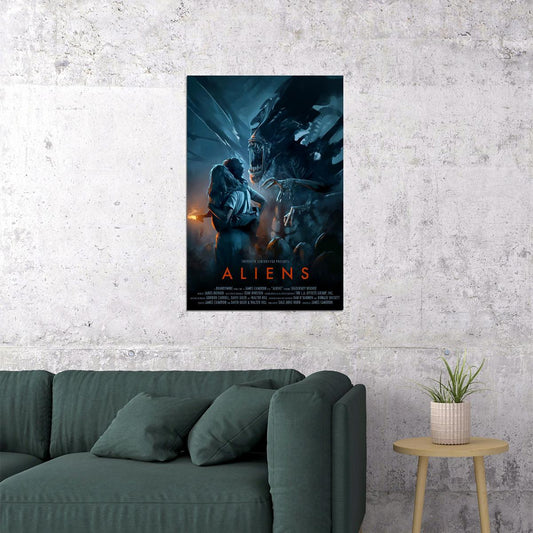 Aliens Movie Action Science Fiction Explained Why Poster Wall Art Print Home Wall Decor - xonomax
