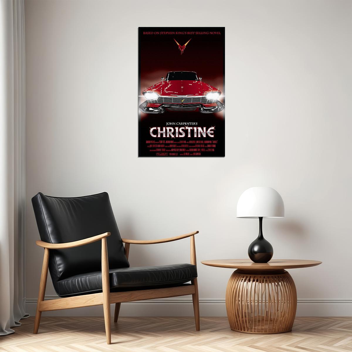 Christine 1983 Classic Movie Horror Mystery Poster Wall Art Print Home Wall Decor - xonomax