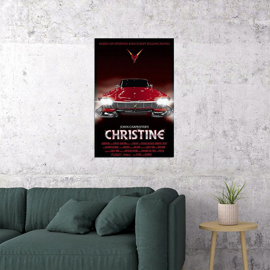 Christine 1983 Classic Movie Horror Mystery Poster Wall Art Print Home Wall Decor - xonomax