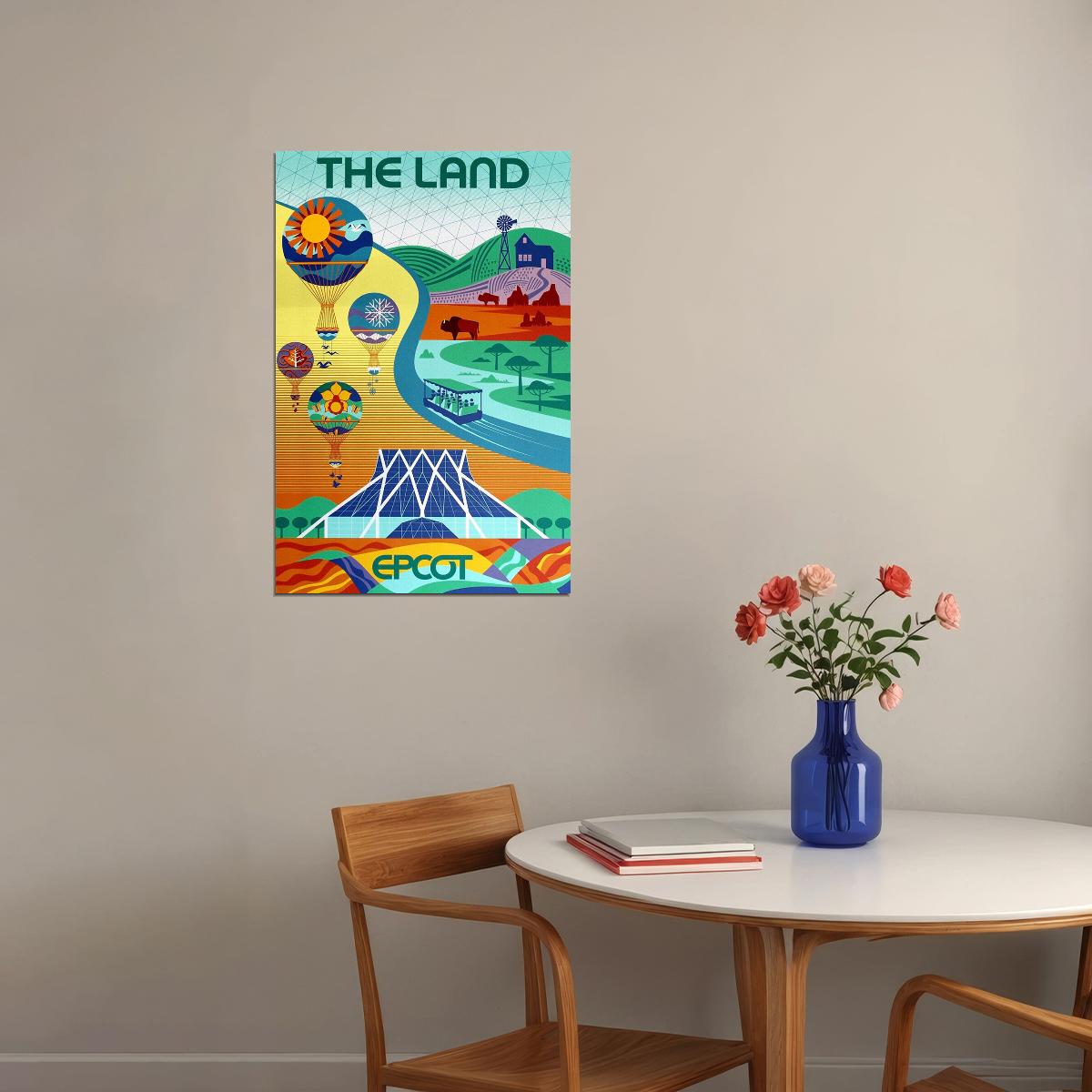 Epcot Center Attraction The Land Vinatge Style Poster Wall Art Print Home Wall Decor - xonomax
