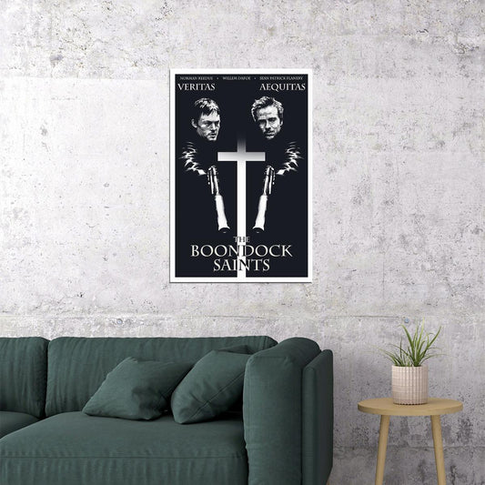 The Boondock Saints Cross Action Crime Movie Poster Wall Art Print Home Wall Decor - xonomax