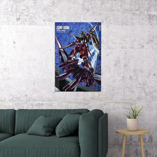 Justice Gundam Japanese Anime Gundam Mechanical Poster Wall Art Print Home Wall Decor - xonomax