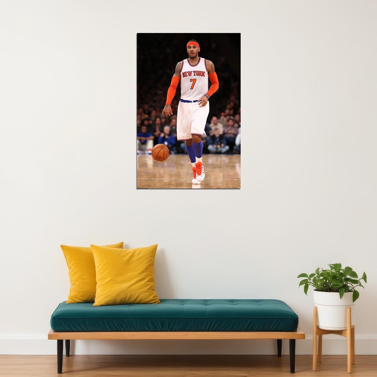 Carmelo Anthony New York Basketball Player Poster Wall Art Print Home Wall Decor - xonomax