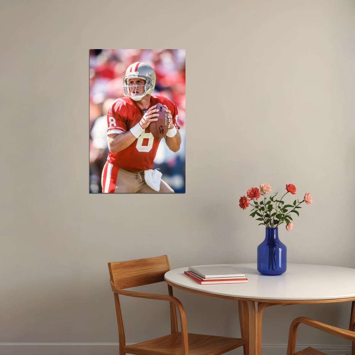 Steve Young San Francisco American Football Player Poster Wall Art Print Home Wall Decor - xonomax