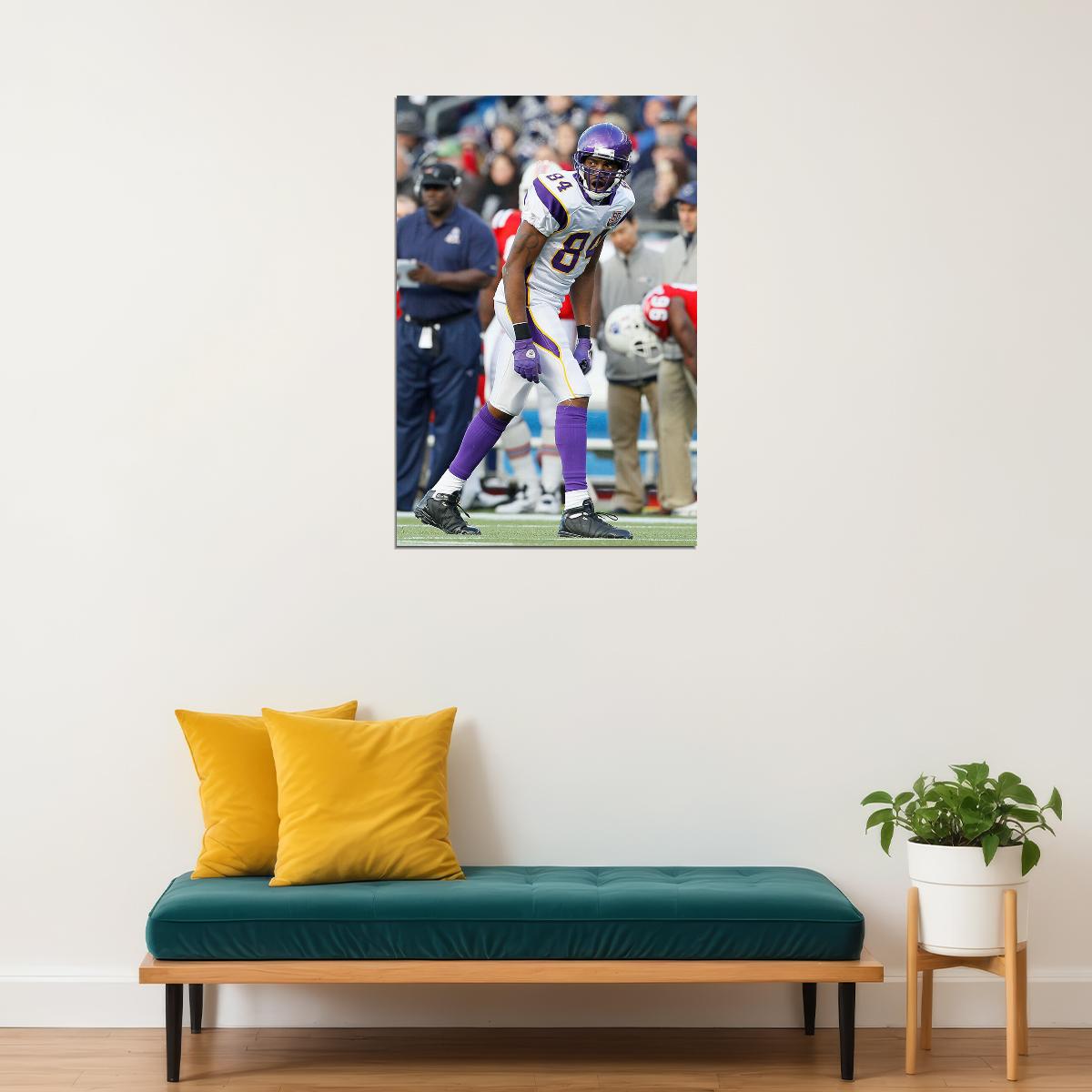 Randy Moss Minnesota American Football Player Poster Wall Art Print Home Wall Decor - xonomax