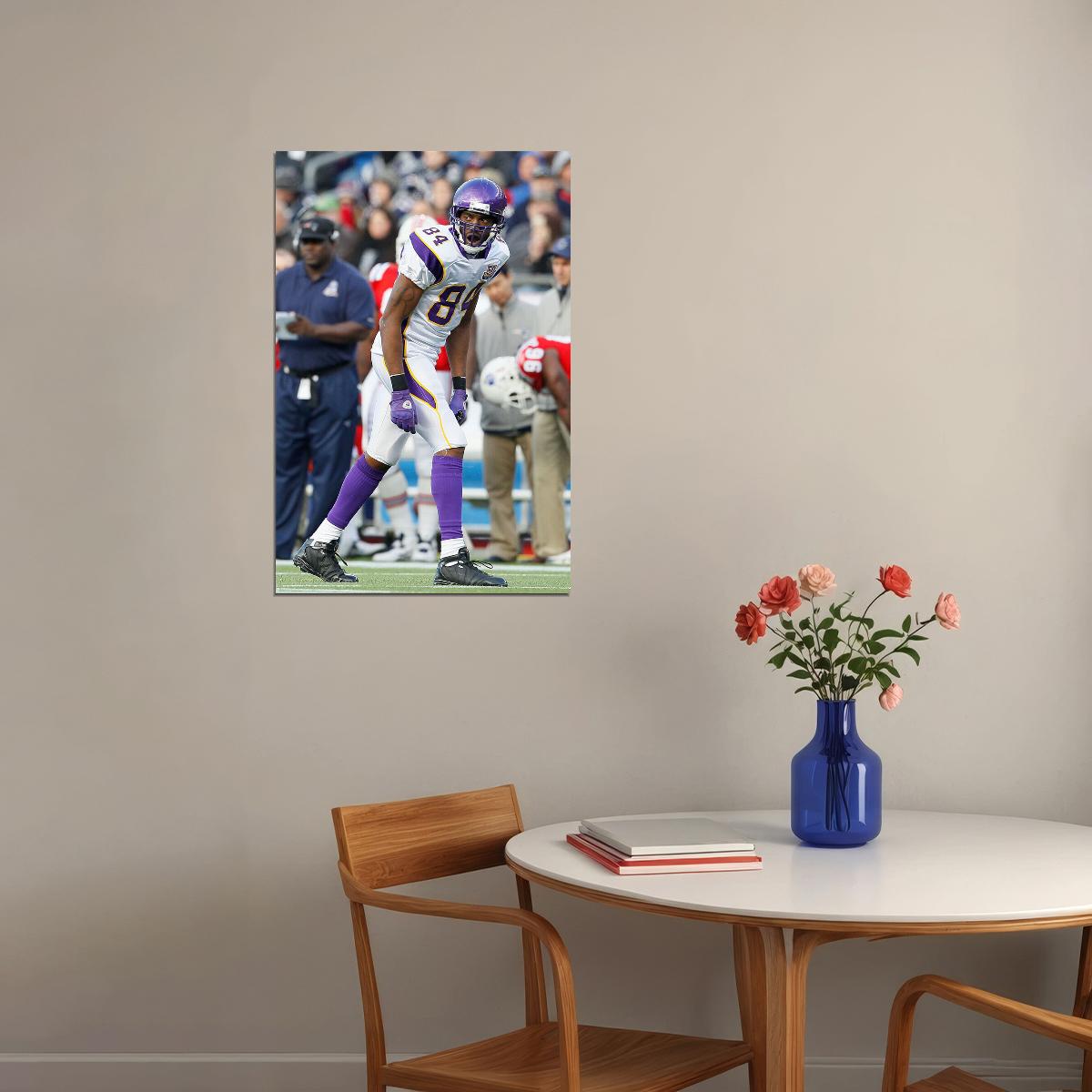 Randy Moss Minnesota American Football Player Poster Wall Art Print Home Wall Decor - xonomax