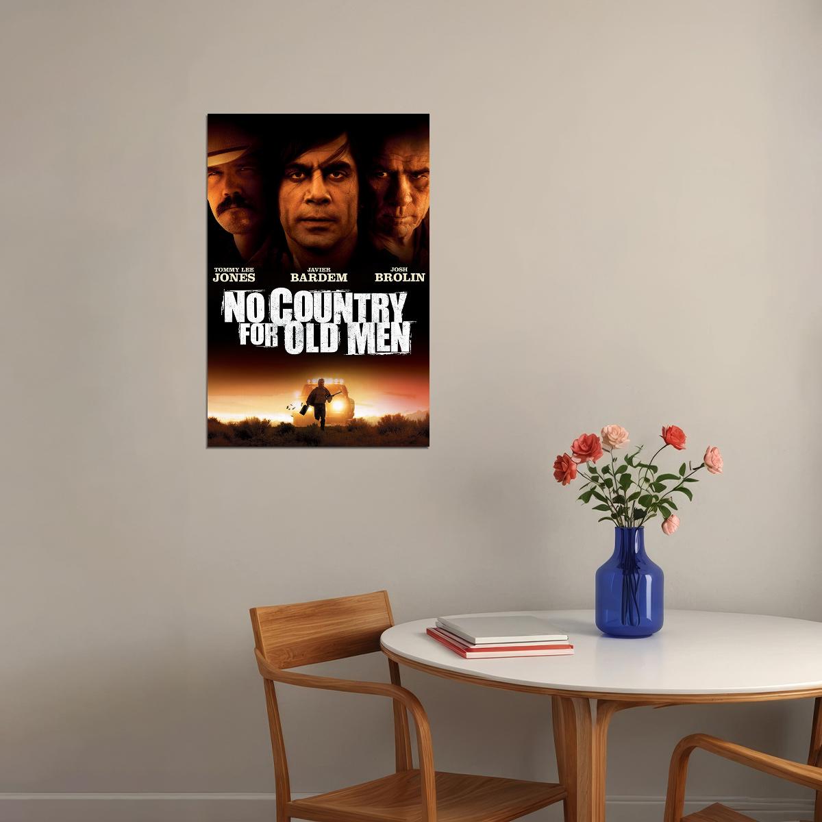 No Country For Old Men Movie Crime Drama Thrilller Poster Wall Art Print Home Wall Decor - xonomax