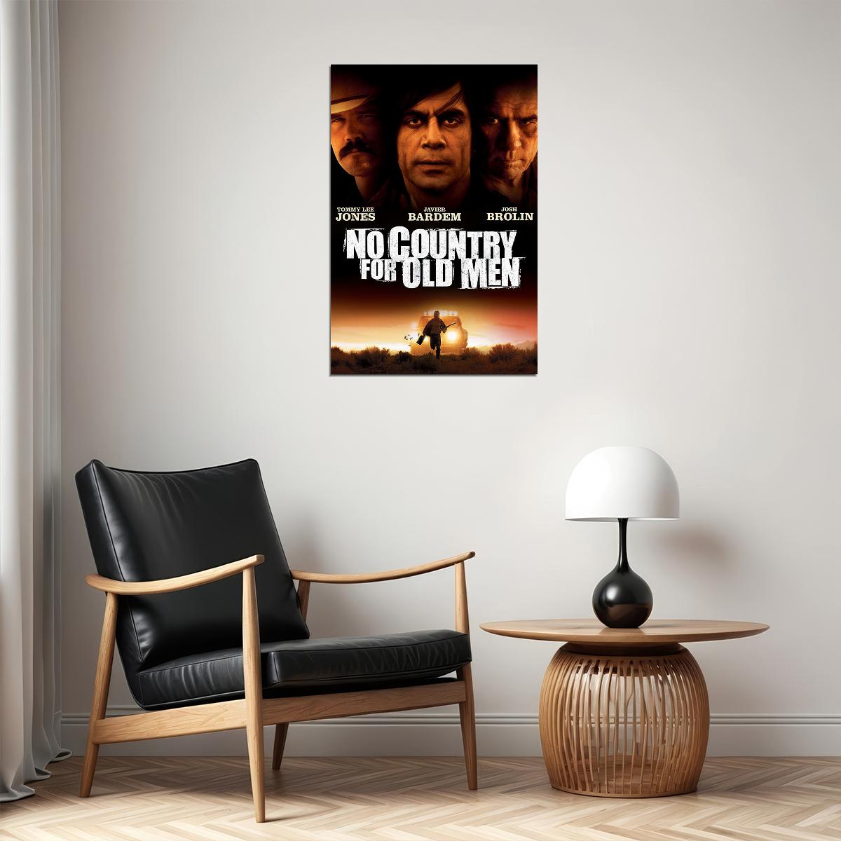 No Country For Old Men Movie Crime Drama Thrilller Poster Wall Art Print Home Wall Decor - xonomax
