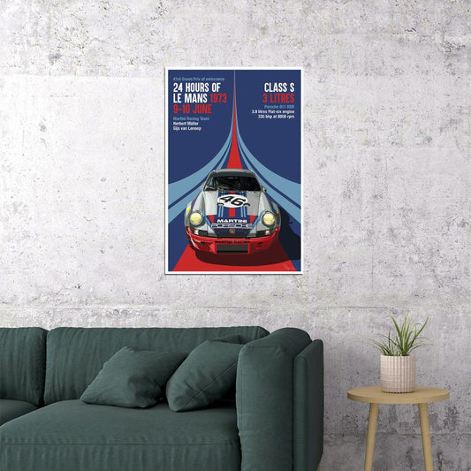 24 Heures Le Mans 1973 Endurance Race Vintage Travel Poster Wall Art Print Home Wall Decor - xonomax