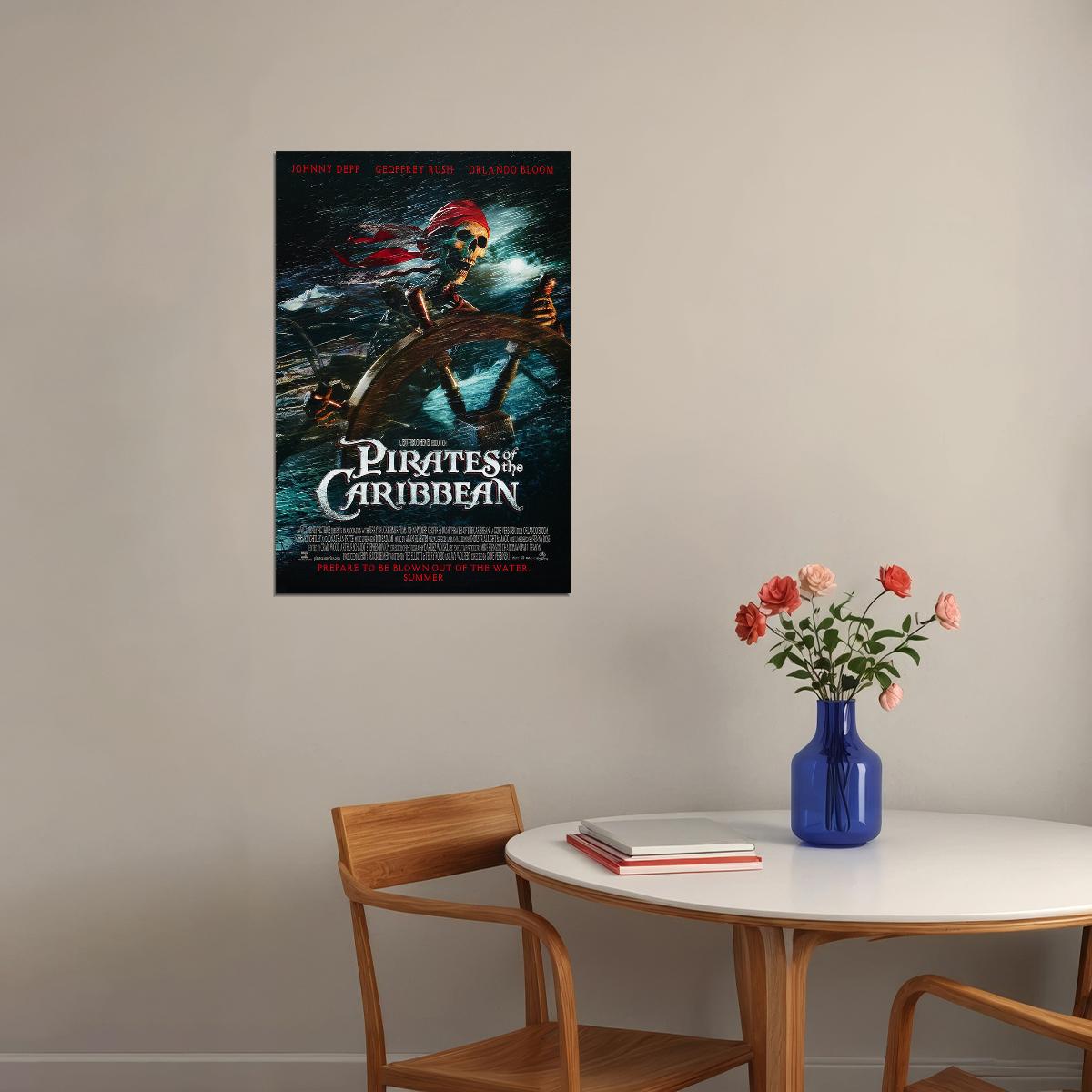 2003 Pirates Of The Caribbean Movie Poster Wall Art Print Home Wall Decor - xonomax