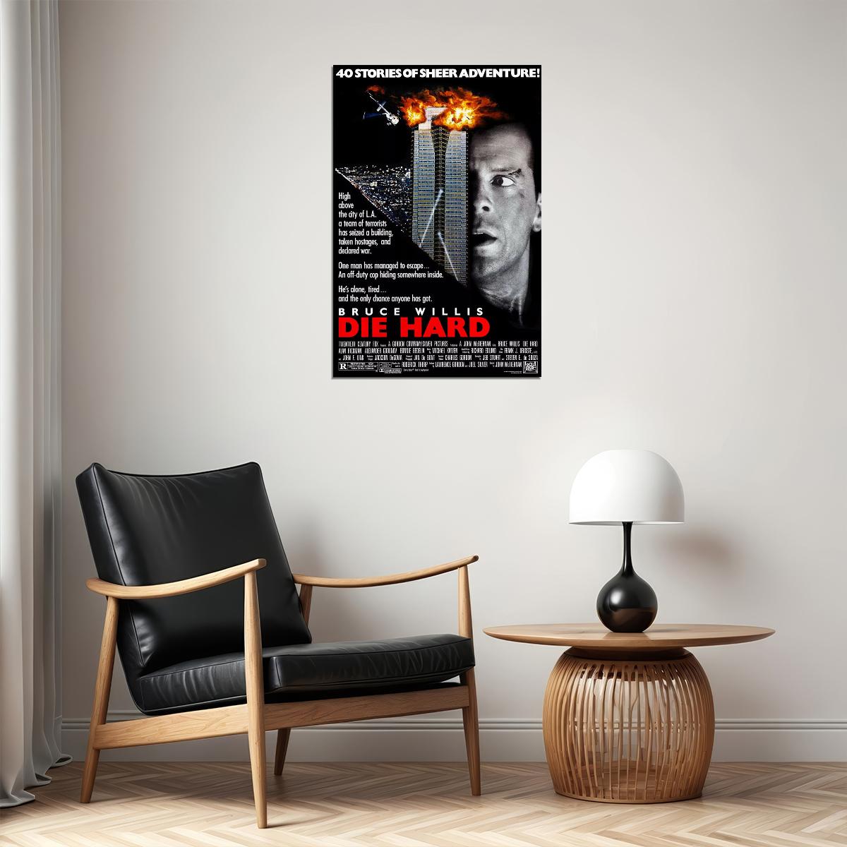 Die Hard Movie Action Thriller Crime Poster Wall Art Print Home Wall Decor - xonomax