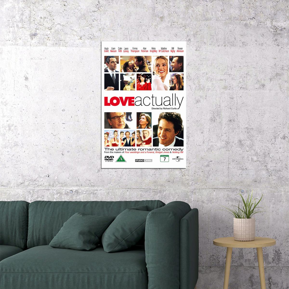 Love Actually Movie Comedy Drama Romance Poster Wall Art Print Home Wall Decor