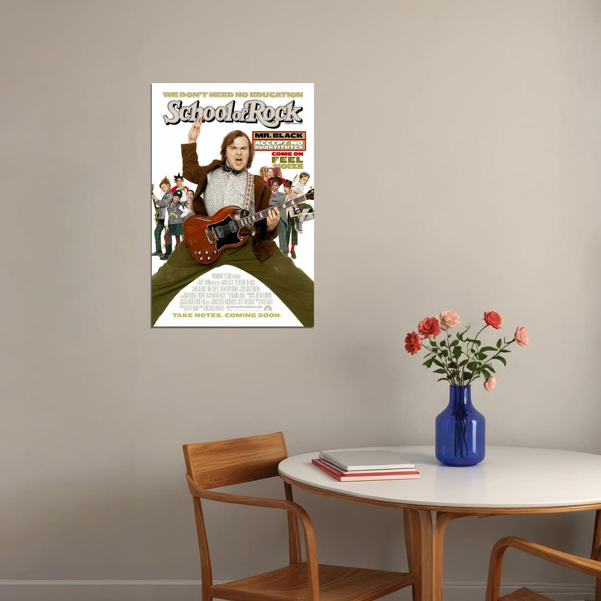 School Of Rock Movie Comedy Music Poster Wall Art Print Home Wall Decor