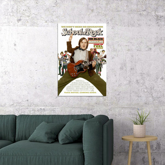 School Of Rock Movie Comedy Music Poster Wall Art Print Home Wall Decor - xonomax
