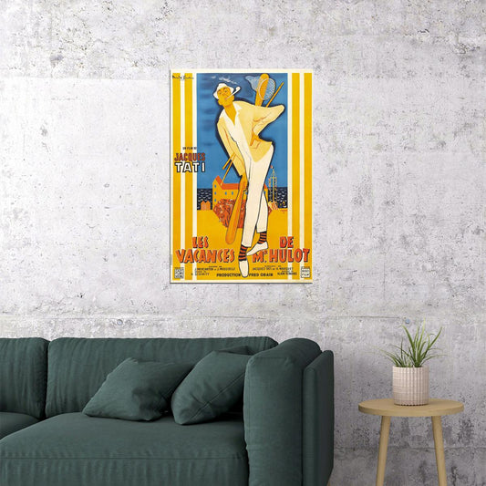 Monsieur Hulot's Holidays Movie Comedy Romance Poster Wall Art Print Home Wall Decor - xonomax