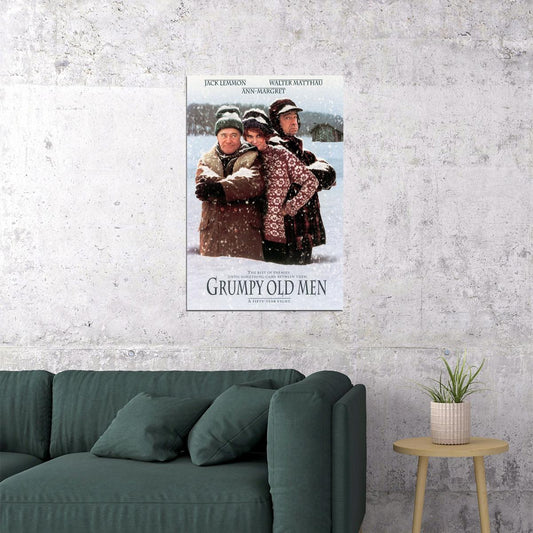Grumpy Old Men Movie Comedy Drama Romance Poster Wall Art Print Home Wall Decor - xonomax