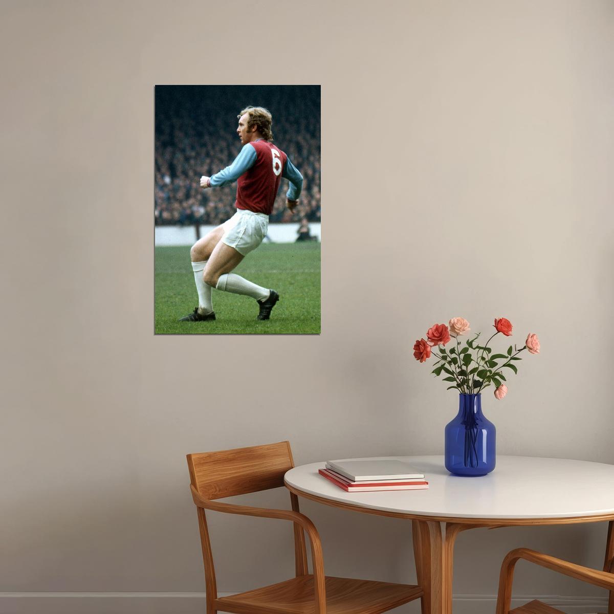 Bobby Moore Former British Football Player Poster Wall Art Print Home Wall Decor - xonomax