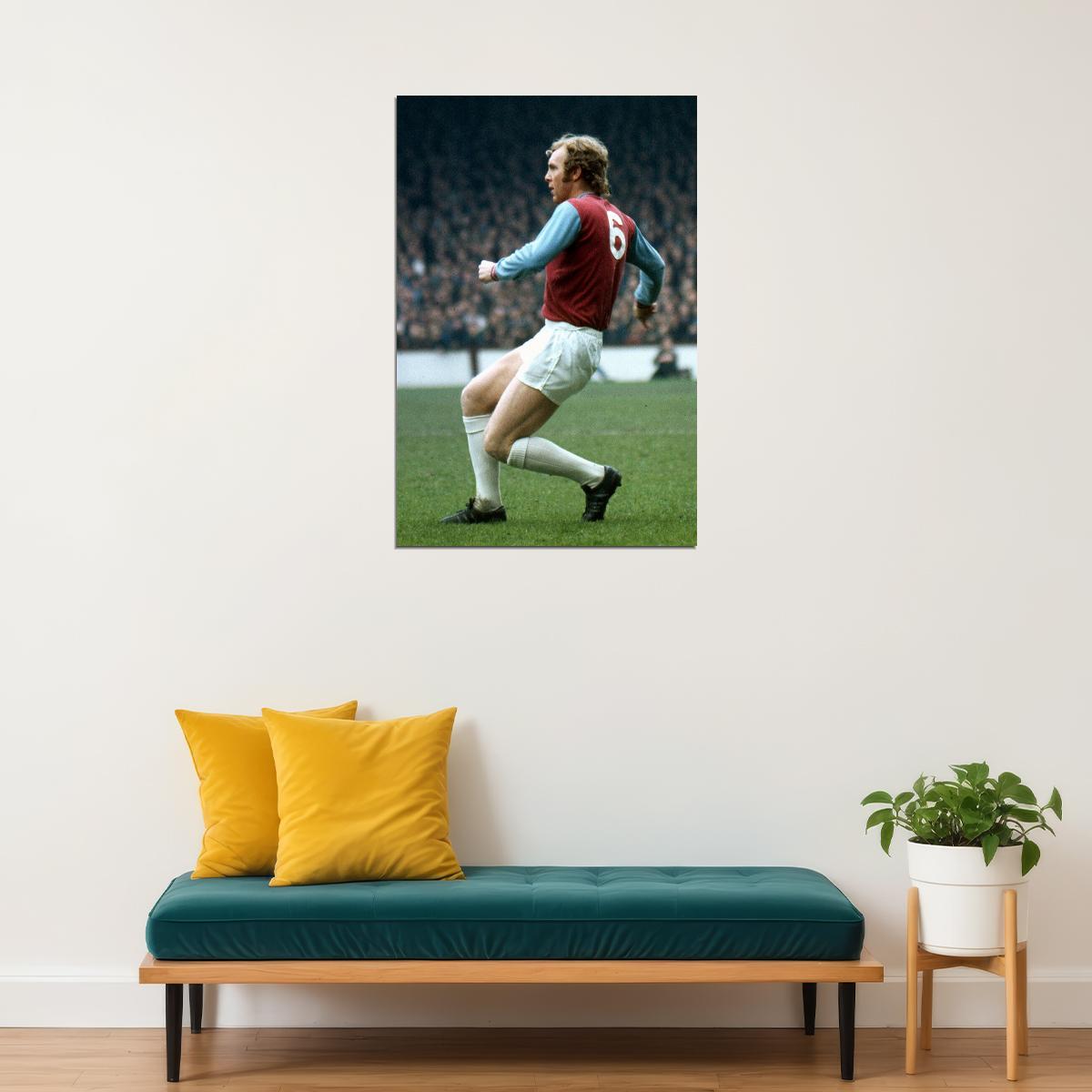 Bobby Moore Former British Football Player Poster Wall Art Print Home Wall Decor - xonomax