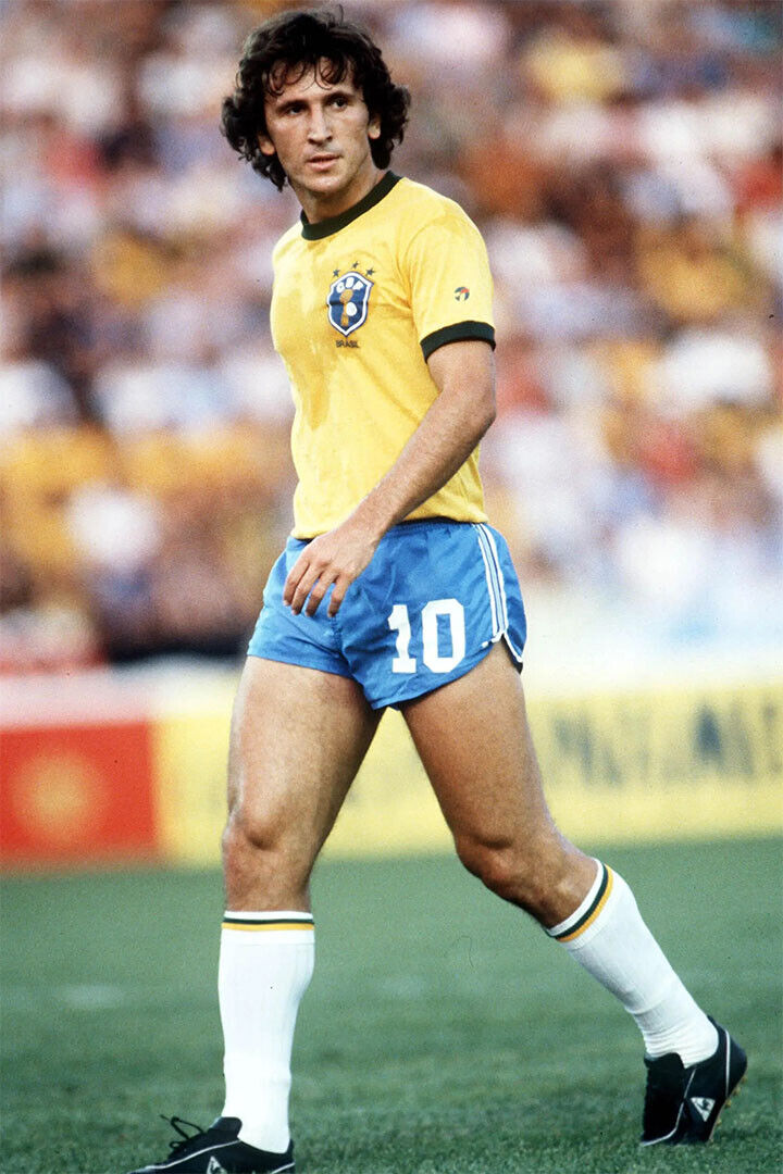 Arthur Antunes Coimbra Zico Brazilian Football Player Poster Wall Art Print Home Wall Decor - xonomax