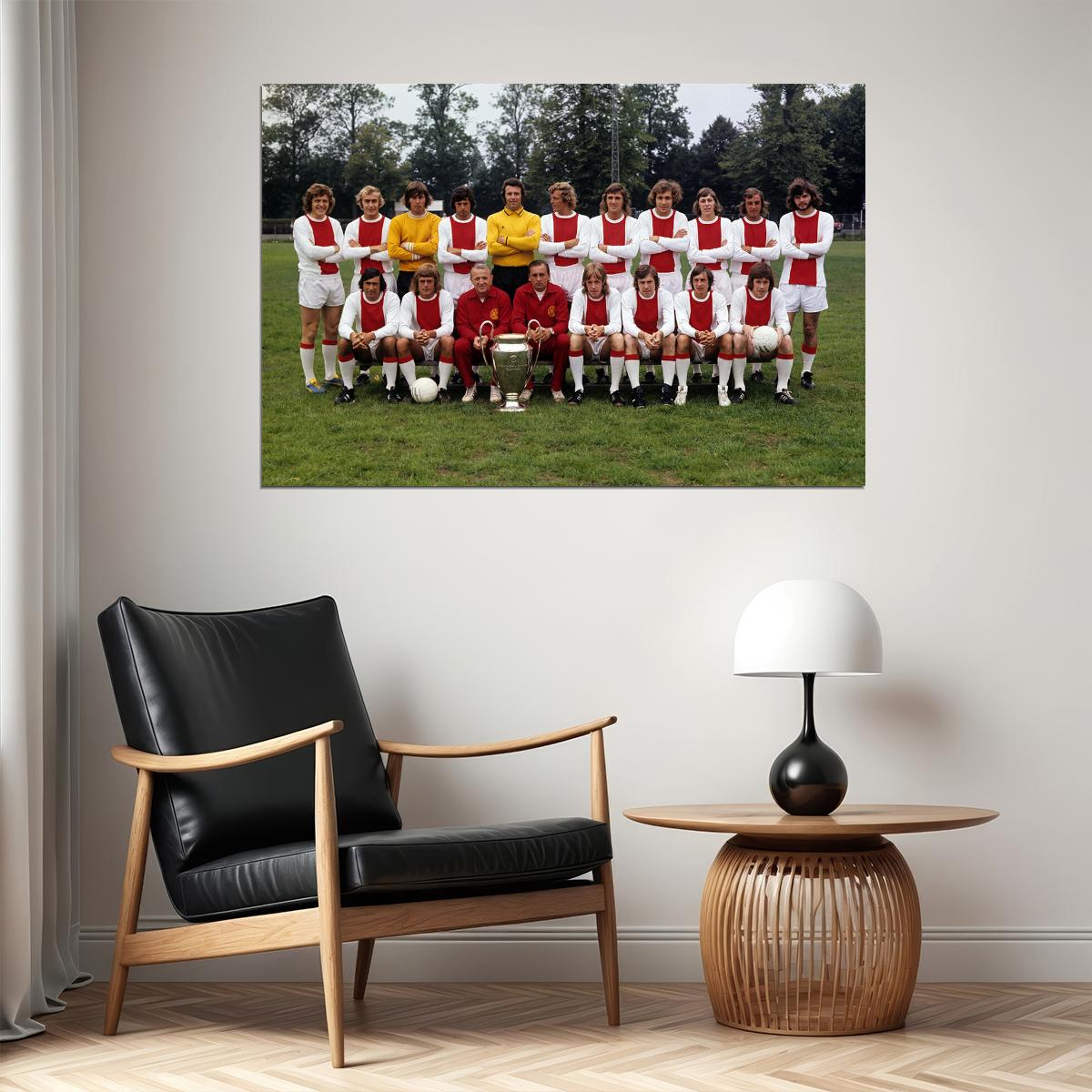 1971-72 Ajax European Cup Soccer Champions Match Poster Wall Art Print Home Wall Decor - xonomax