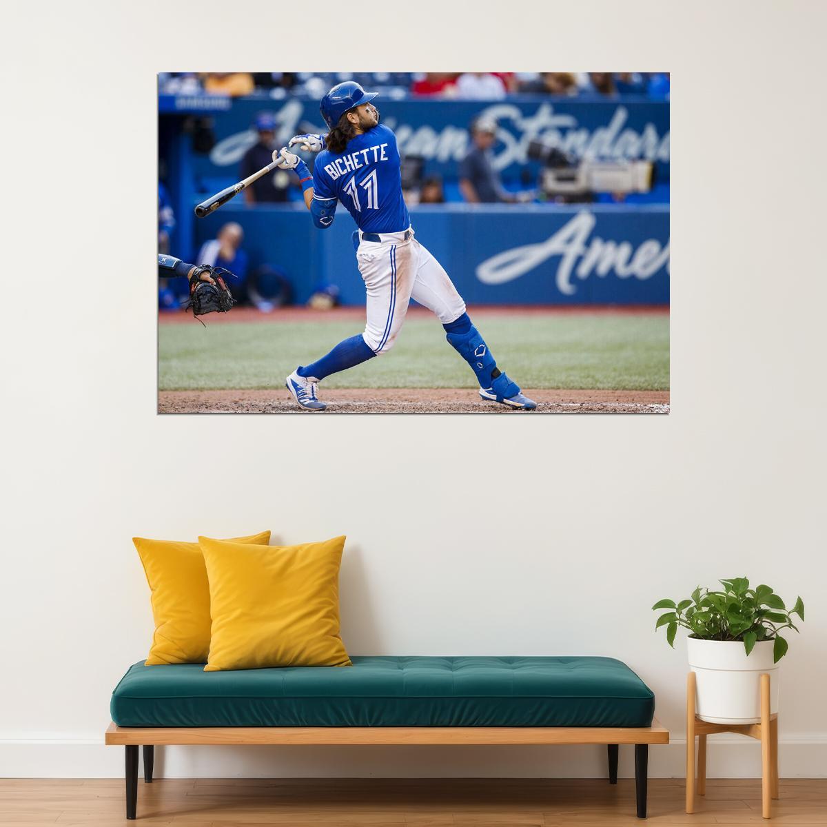Bo Bichette Toronto Baseball Player Athlete Poster Wall Art Print Home Wall Decor - xonomax