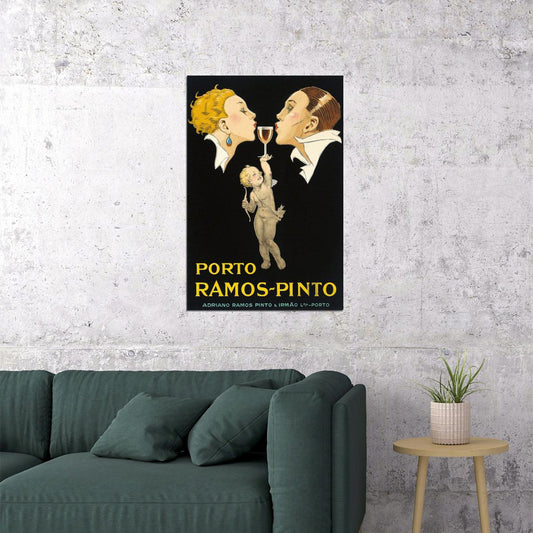 Porto Ramos-pinto 1920s Vintage Port Liquor Wine Poster Wall Art Print Home Wall Decor - xonomax