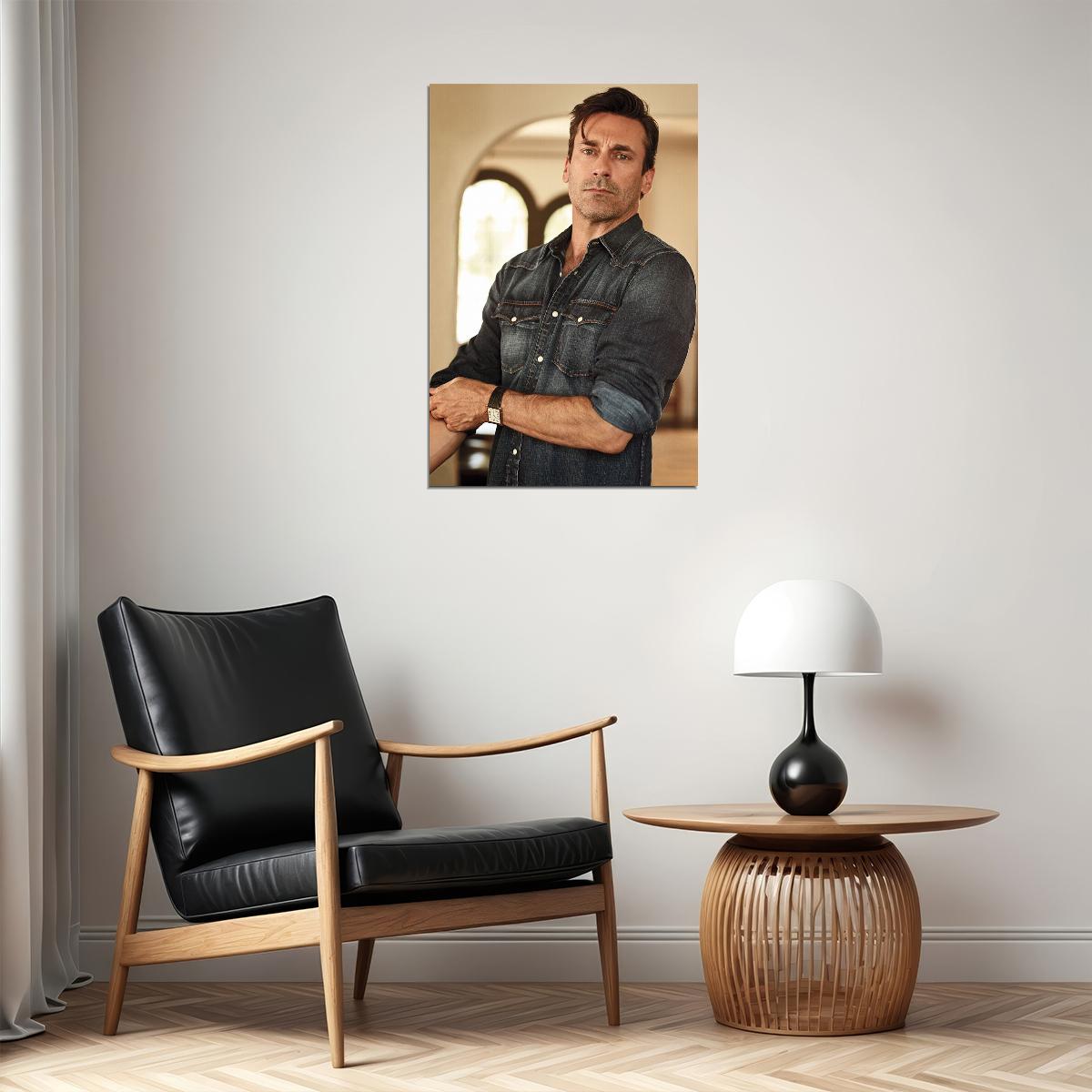 Jon Hamm American Actor Artist And Actress Poster Wall Art Print Home Wall Decor