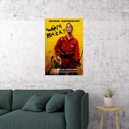 The Wrath Of Becky Movie Action Horror Thriller Poster Wall Art Print Home Wall Decor - xonomax