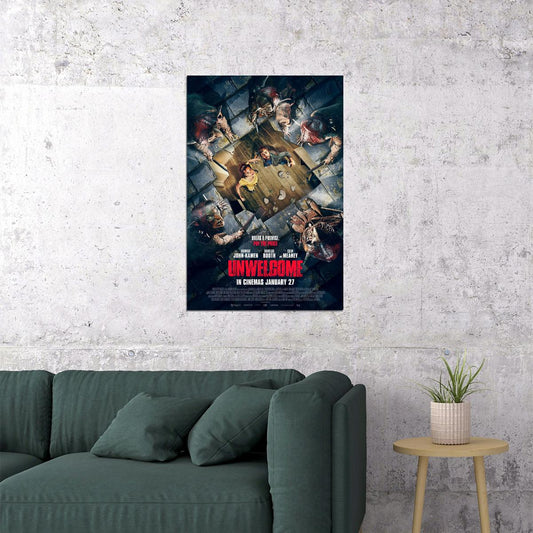 Unwelcome Movie Comedy Horror Action Poster Wall Art Print Home Wall Decor - xonomax
